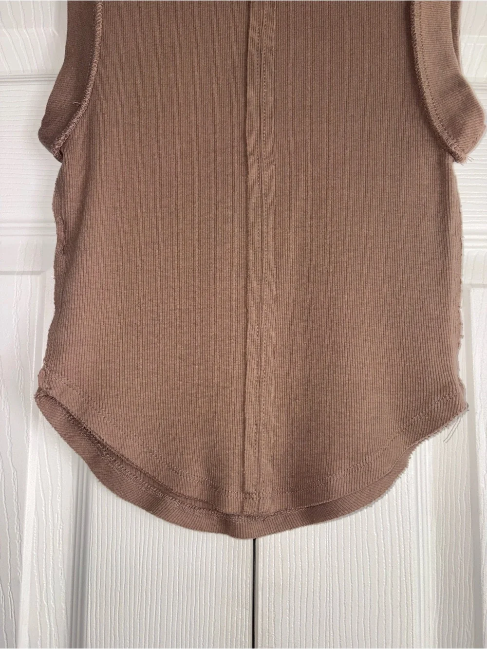 We The Free Ribbed Tank Top in Brown - Picture 9 of 12